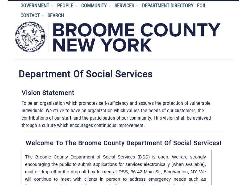 Broome Social Services Department